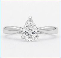 0.5ct ペアシェイプ